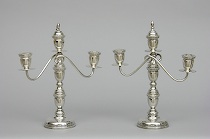 Appraisal: Sterling Silver Interchangeable Candelabra Sterling silver candelabra and be disassembled