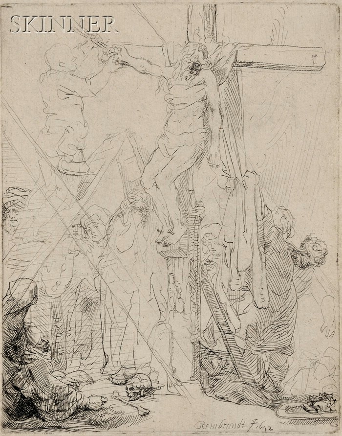 Appraisal: Rembrandt van Rijn Dutch - Descent from the Cross A