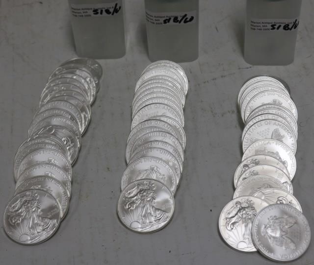 Appraisal: ROLLS U S WALKING LIBERTY OZ SILVER DOLLARS UNCIRCULATED CONDITION