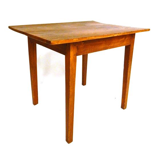 Appraisal: th C tavern table pine with warm brown stain oblong