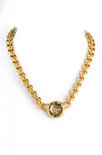 Appraisal: Chopard Diamond Heavy Gold Necklace Chopard diamond heavy gold necklace