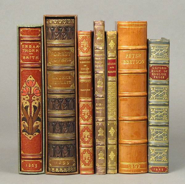 Appraisal: BINDINGS vols incl Smith Alexander Dreamthorp A Book of Essays