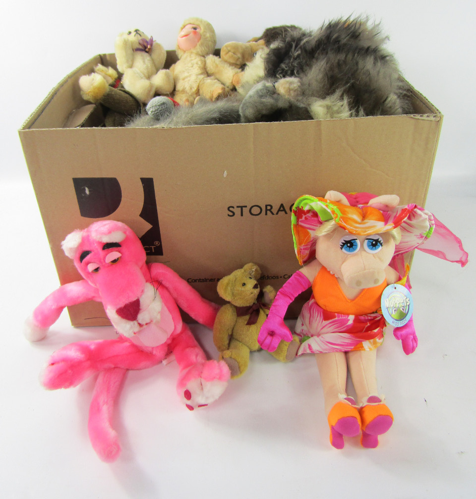 Appraisal: A W M Waite toy monkey Keal Toys meerkat Pink