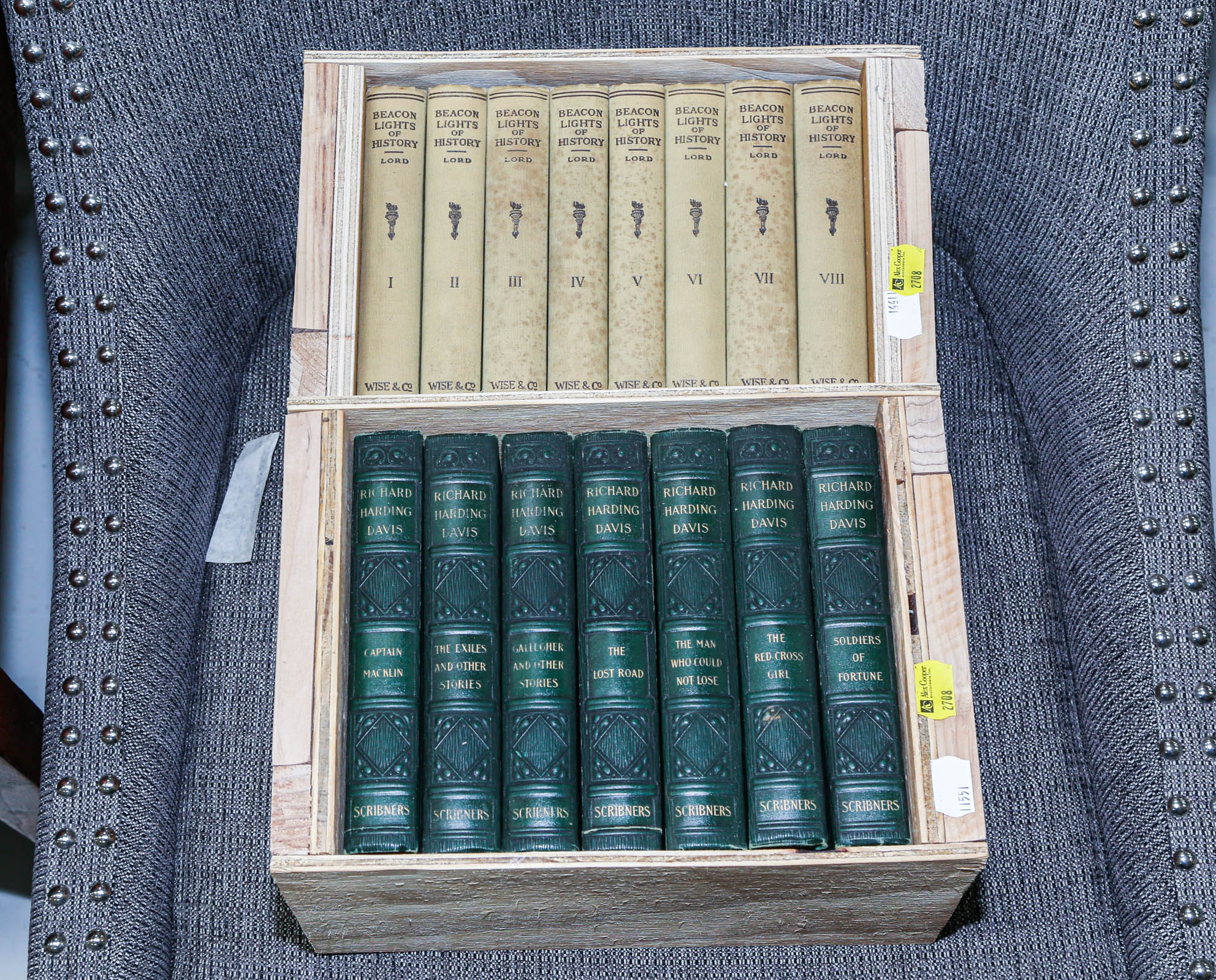 Appraisal: TWO SETS OF BOOKS Including seven Richard Harding Davis novels