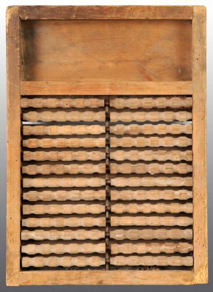 Appraisal: Wooden Washboard Description Spool-type board Condition Very Good Size T