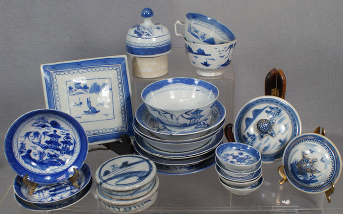 Appraisal: Chinese Export porcelain assorted lot of pieces mostly Canton to