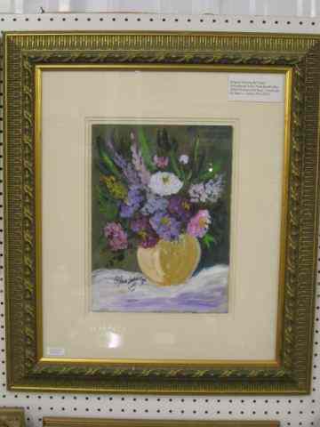 Appraisal: Anna Sandhuray Still Life with Flowers wife of James Earl