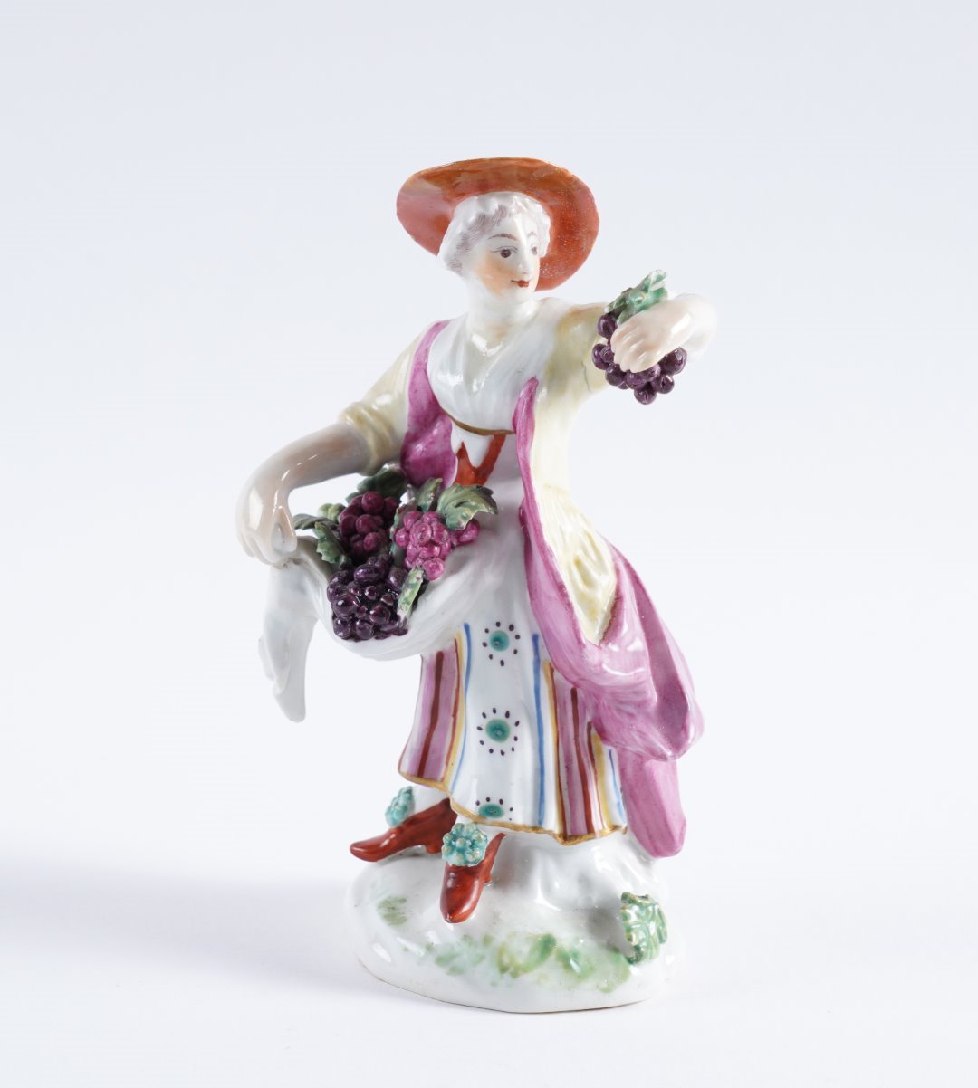 Appraisal: A DERBY FIGURE OF A WOMAN SELLING FRUIT Circa Possibly