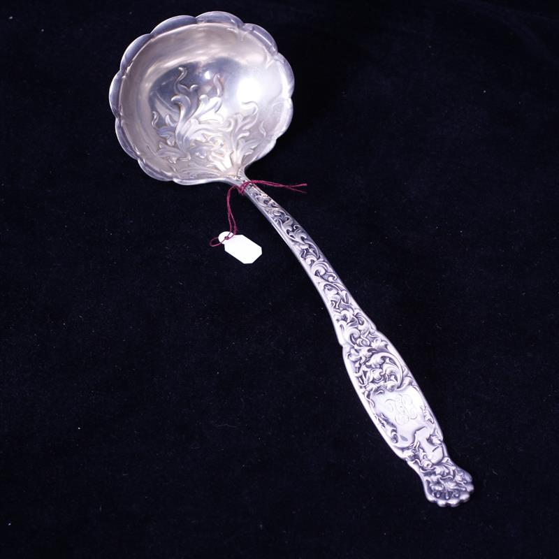 Appraisal: Whiting Sterling Silver 'Heraldic' Soup Ladle Troy Oz