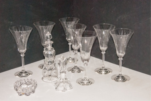 Appraisal: Ten Pcs Of Glassware To include Wine Glasses