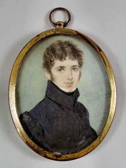 Appraisal: Early th Century English School - Miniature painting on ivory