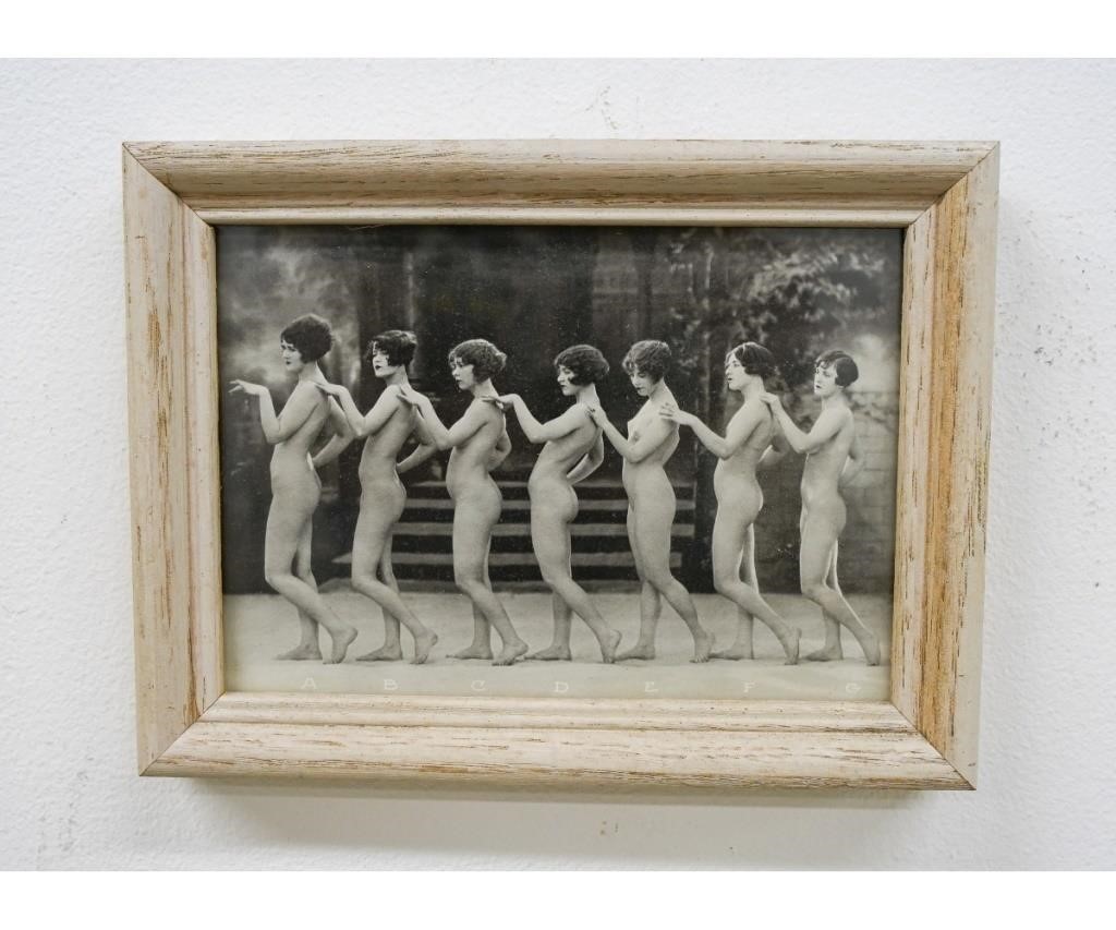 Appraisal: Iconic framed photo print of nude women one of many