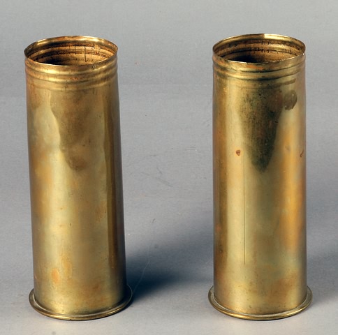 Appraisal: German Brass Shell Casings with numerous markings on head stamp