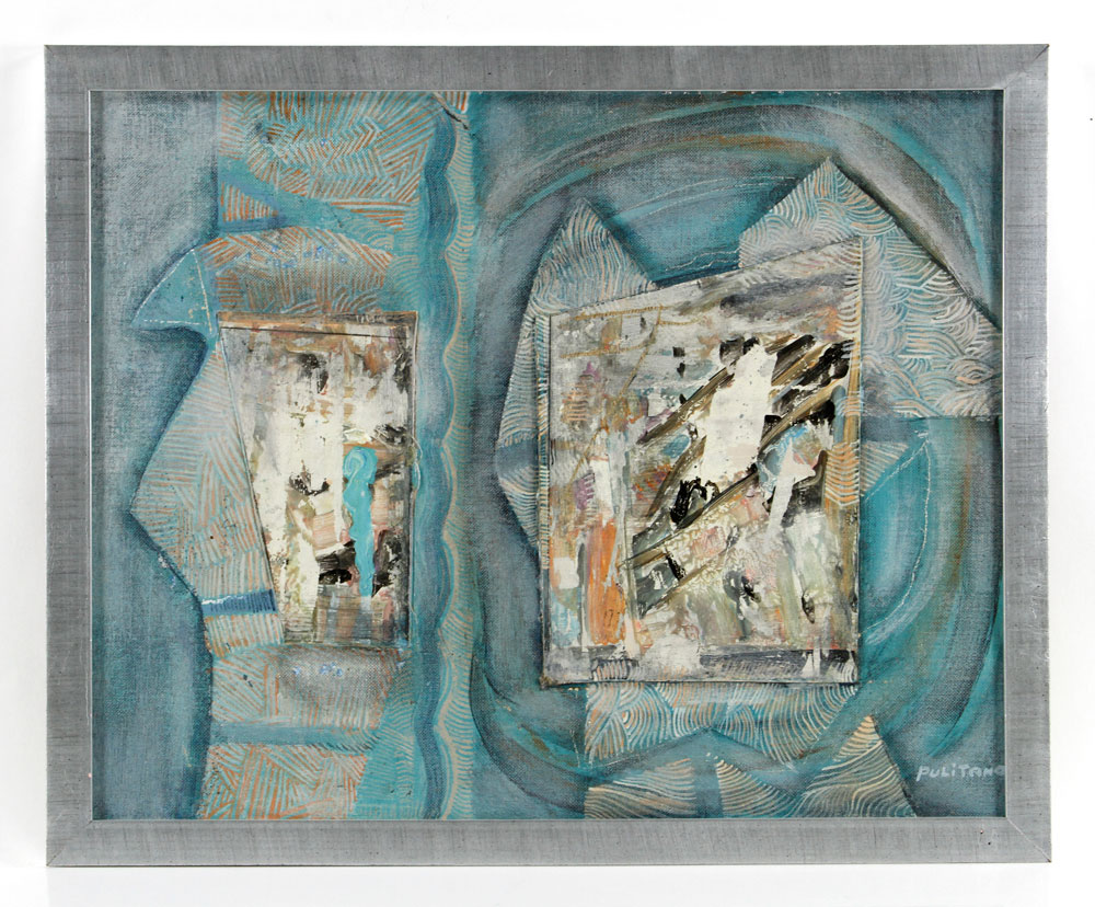 Appraisal: - Pulitano Abstract Collage Joseph Pulitano American th Century abstract