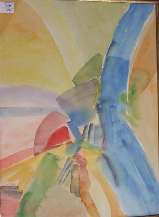 Appraisal: William Tilyer - watercolour Abstract signed x in Estimate -