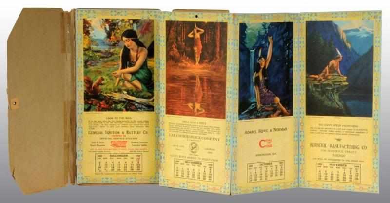 Appraisal: Sherwin Williams Indian Princess Calendar Series Description Dated Complete set