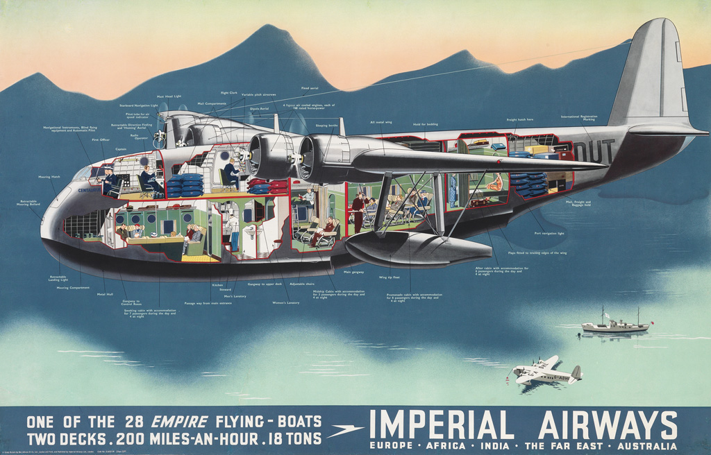 Appraisal: DESIGNER UNKNOWN IMPERIAL AIRWAYS CENTAURUS x inches x cm Ben