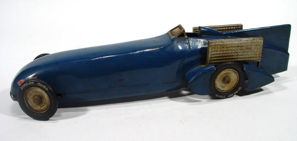 Appraisal: Tinplate clockwork model of Donald Campbell's Bluebird record breaking motor