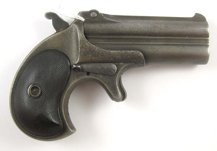 Appraisal: REMINGTON OVER UNDER DERRINGER rimfire caliber barrels with slant REMINGTON