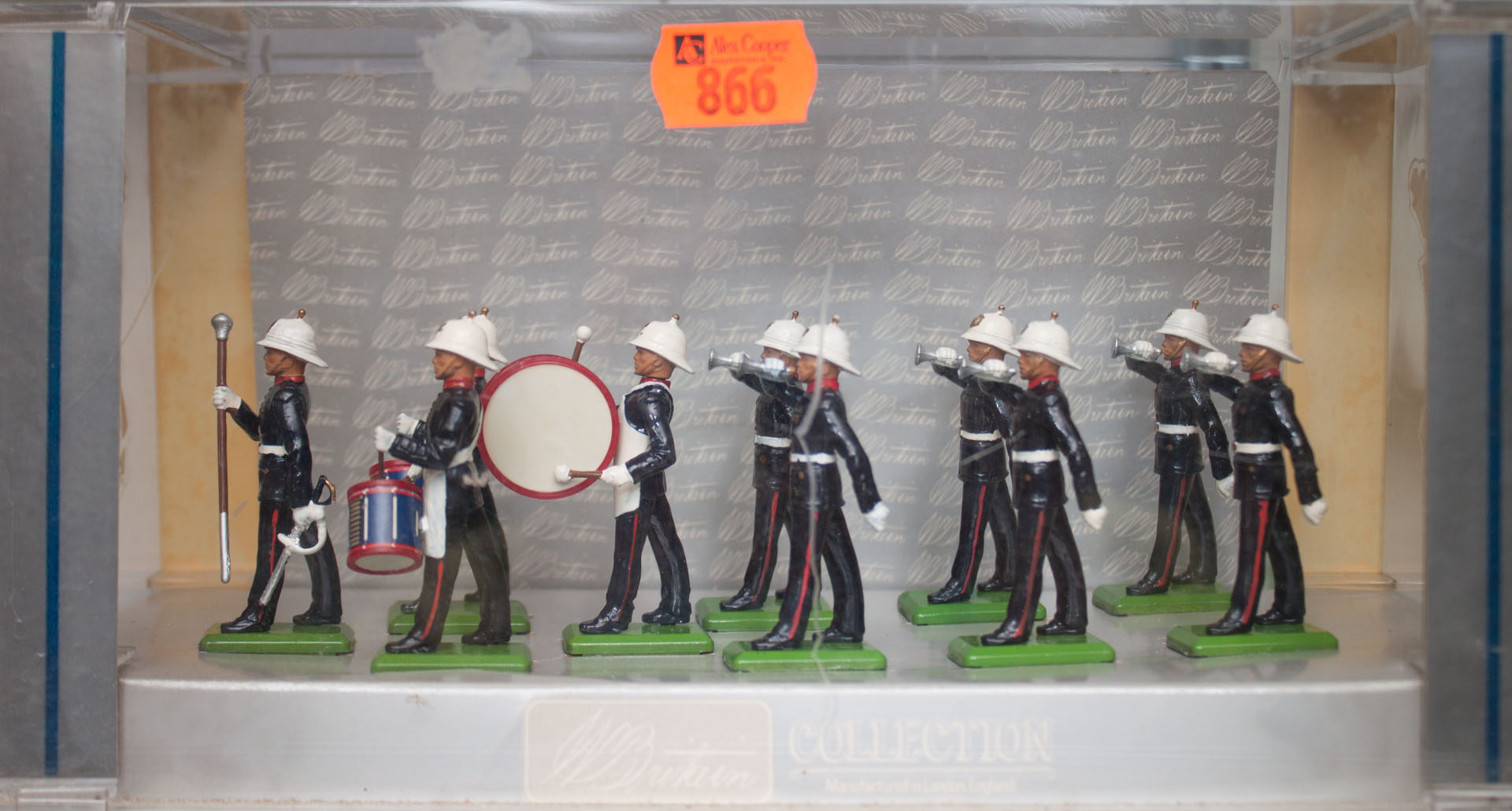 Appraisal: Britains -piece Royal Marine band lead figures in original box