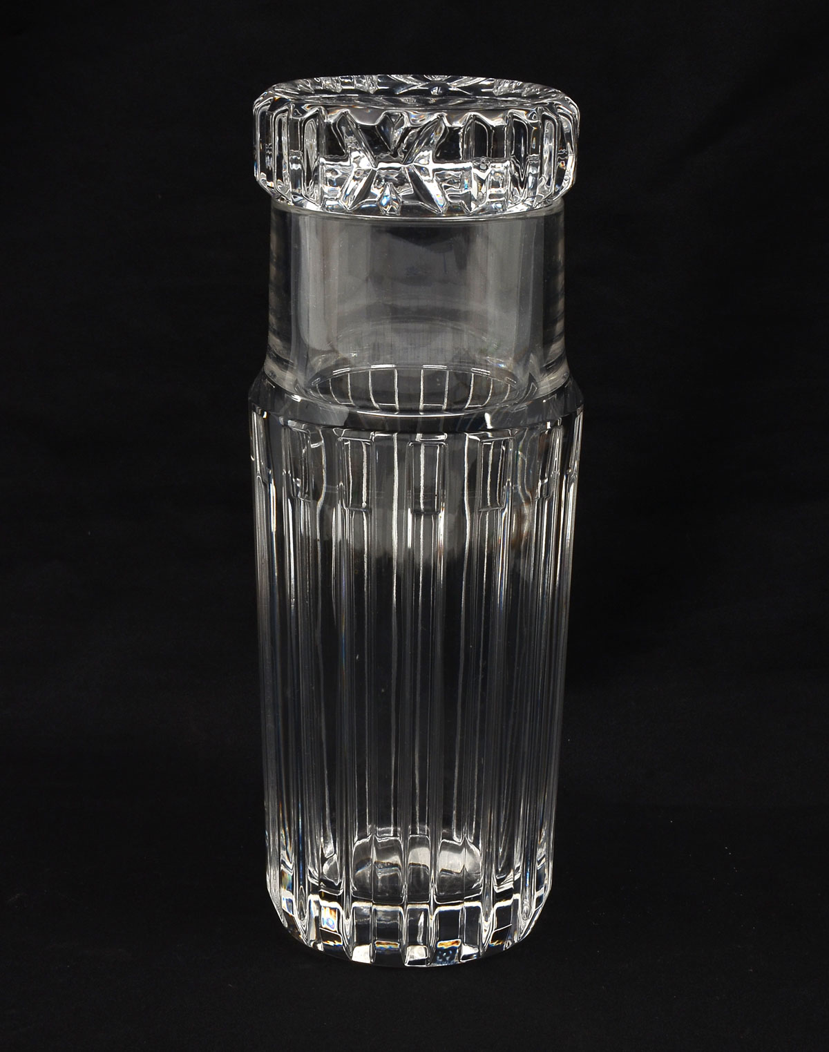 Appraisal: TIFFANY CO BEDSIDE CRYSTAL BEDSIDE DECANTER GLASS Tiffany Co etched