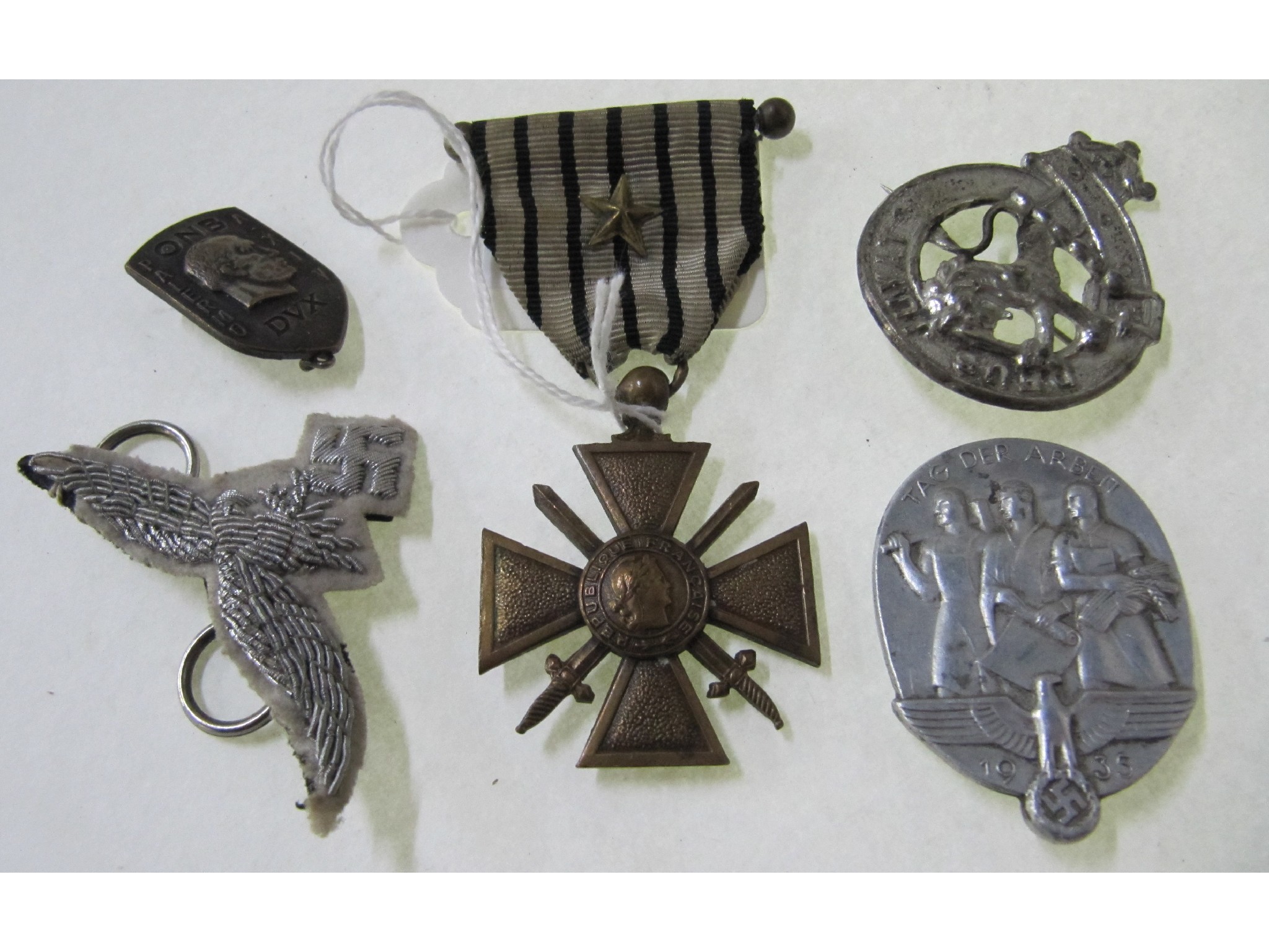 Appraisal: A lot comprising a Croix de Guerre a German military