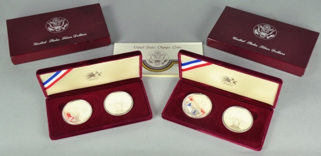 Appraisal: Two Olympic Coin -Coin Proof SetsEach set has and proof