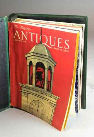 Appraisal: GROUP OF ANTIQUES MAGAZINESBound collection of this timeless publication Good