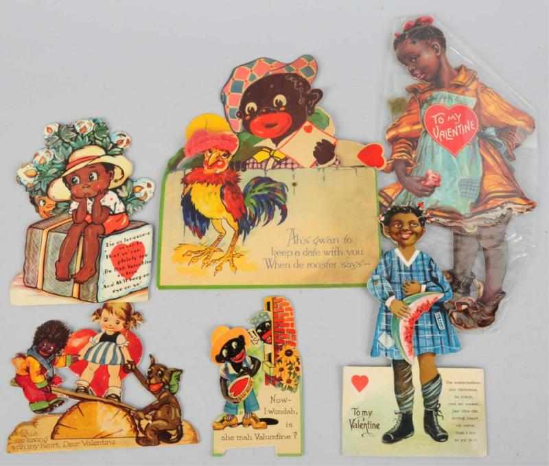 Appraisal: Lot of Black Americana Valentines A few are mechanical Condition