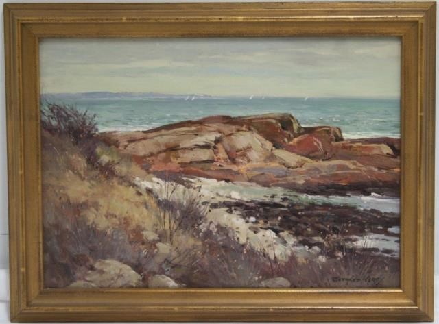 Appraisal: BERNARD COREY - MA OIL ON BOARD DEPICTING A SEASCAPE