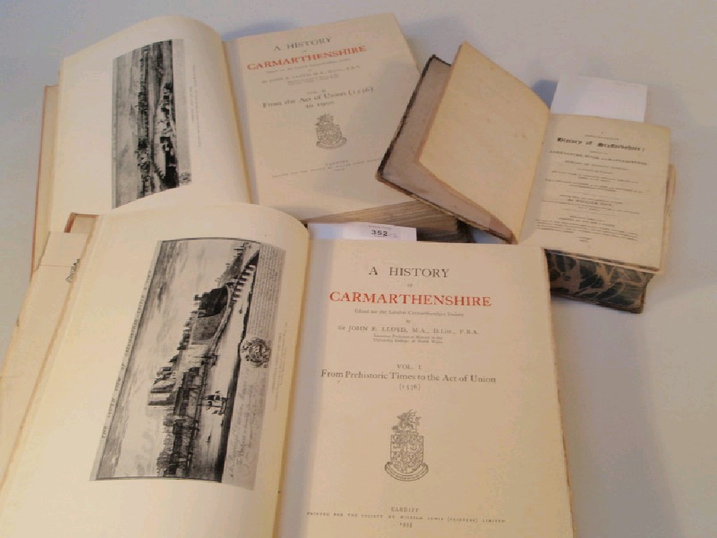 Appraisal: Lloyd Sir John E - A History of Carmarthenshire volumes