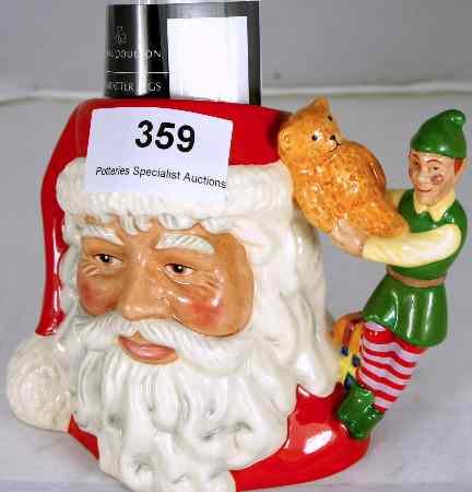 Appraisal: Royal Doulton Small Character Jug Santa with Elf D limited