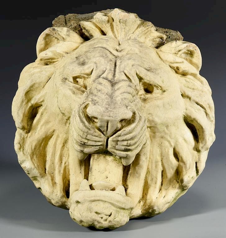 Appraisal: Terra Cotta Lion Head from Hermitage Hotel Architectural ornament from