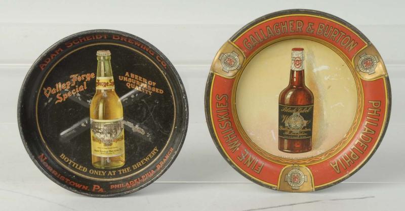 Appraisal: This lot includes trays advertising Gallacher and Barton Whiskey and