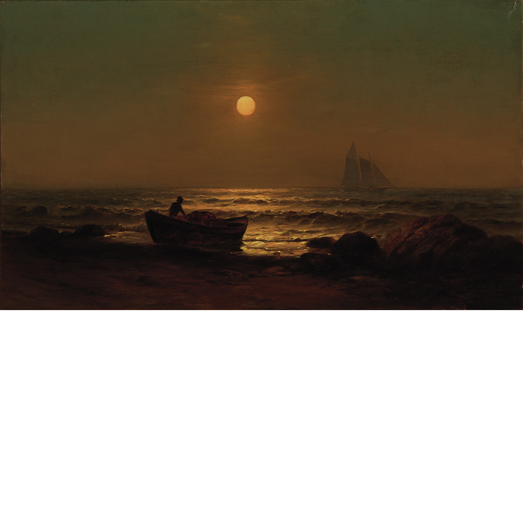 Appraisal: Warren W Sheppard American - Moonrise Signed Warren Sheppard and