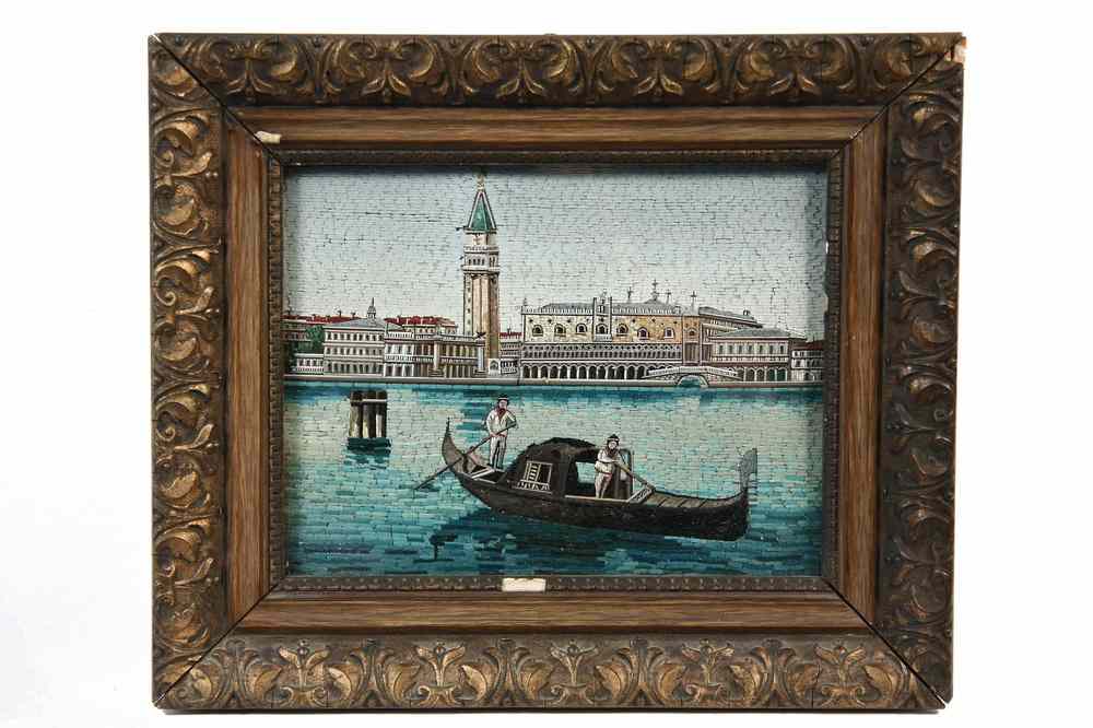 Appraisal: ITALIAN MICROMOSAIC - View of the Doges Palace and the