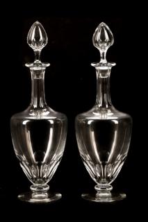 Appraisal: Pair of Baccarat Crystal Decanters Marked Baccarat French founded -