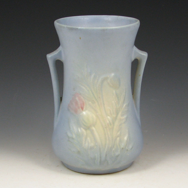 Appraisal: Hull Thistle - Vase - Mint Thistle vase in blue