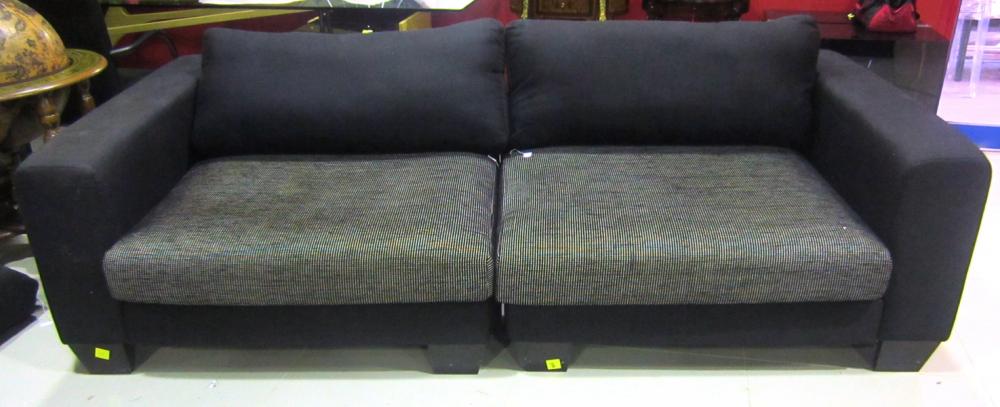 Appraisal: A TWO SEATER LOUNGE CHAIR CM WIDE A TWO SEATER