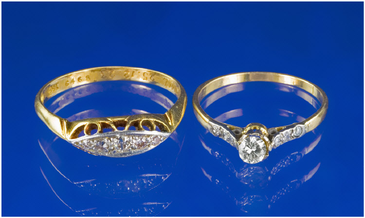 Appraisal: ct Gold Diamond Eternity Ring Set With Small Diamonds Together