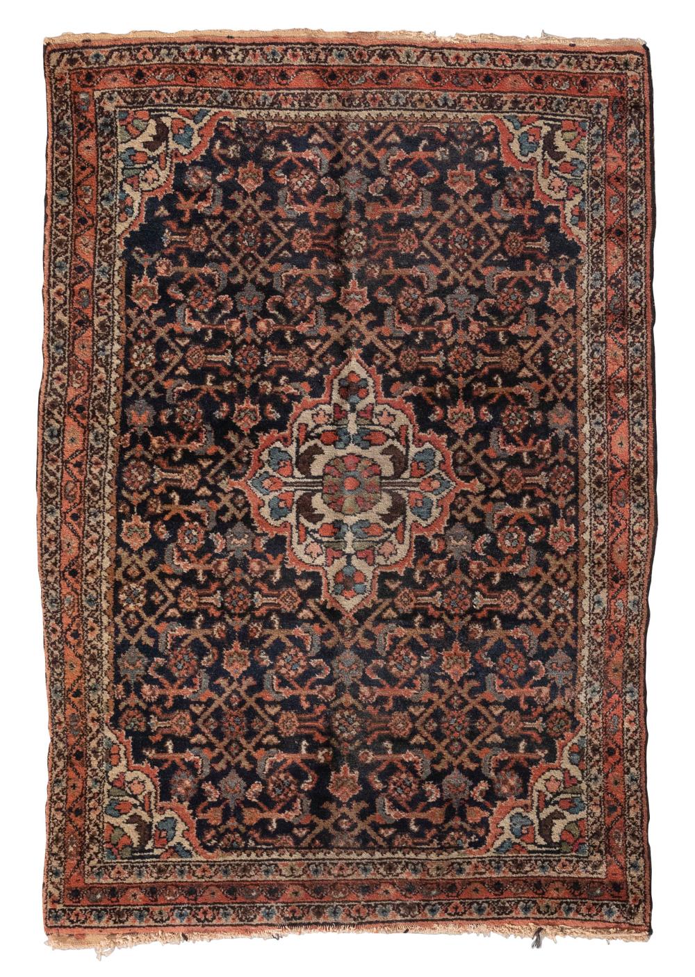 Appraisal: HAMADAN RUG X SECOND QUARTER OF THE TH CENTURYHAMADAN RUG