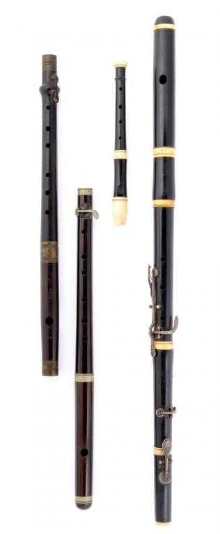 Appraisal: AN EBONY SOPRANINO RECORDER with ivory mounts cm l a