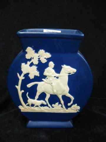 Appraisal: Weller Art Pottery Vase Fox Hunt Scene horse and rider