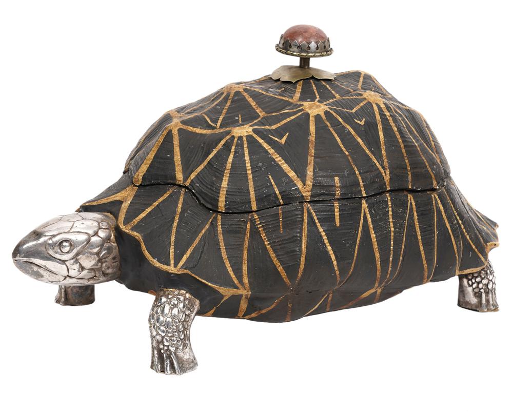 Appraisal: ANTHONY REDMILE TORTOISE BOX CENTERPIECEAnthony Redmile U K Born Lidded