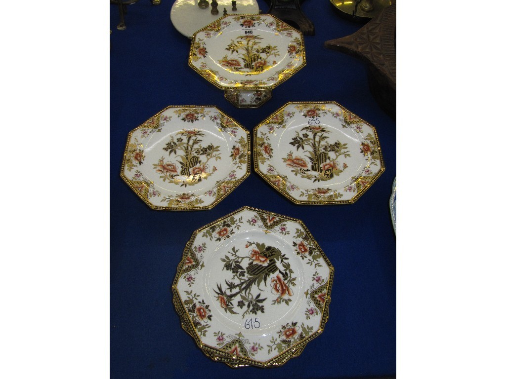 Appraisal: Wedgwood dessert service comprising three tazzas and six plates