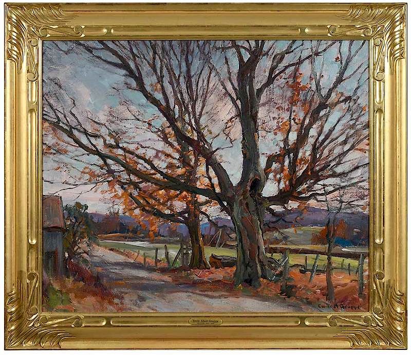 Appraisal: Emile Albert Gruppe Florida Vermont Massachusetts - Fall Maples signed