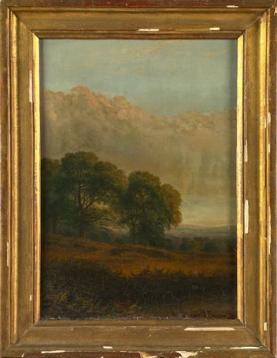 Appraisal: E C Hussey fl ca - Summer Landscape oil on