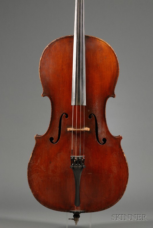 Appraisal: German Violoncello Johann Glass Leipzig labeled JOHANN GLASS HOFGEIGENBAUER LEIPZIG