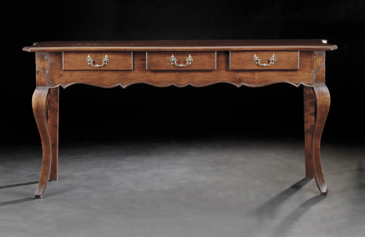 Appraisal: French Provincial Mahogany Serving Table in the Louis XV taste