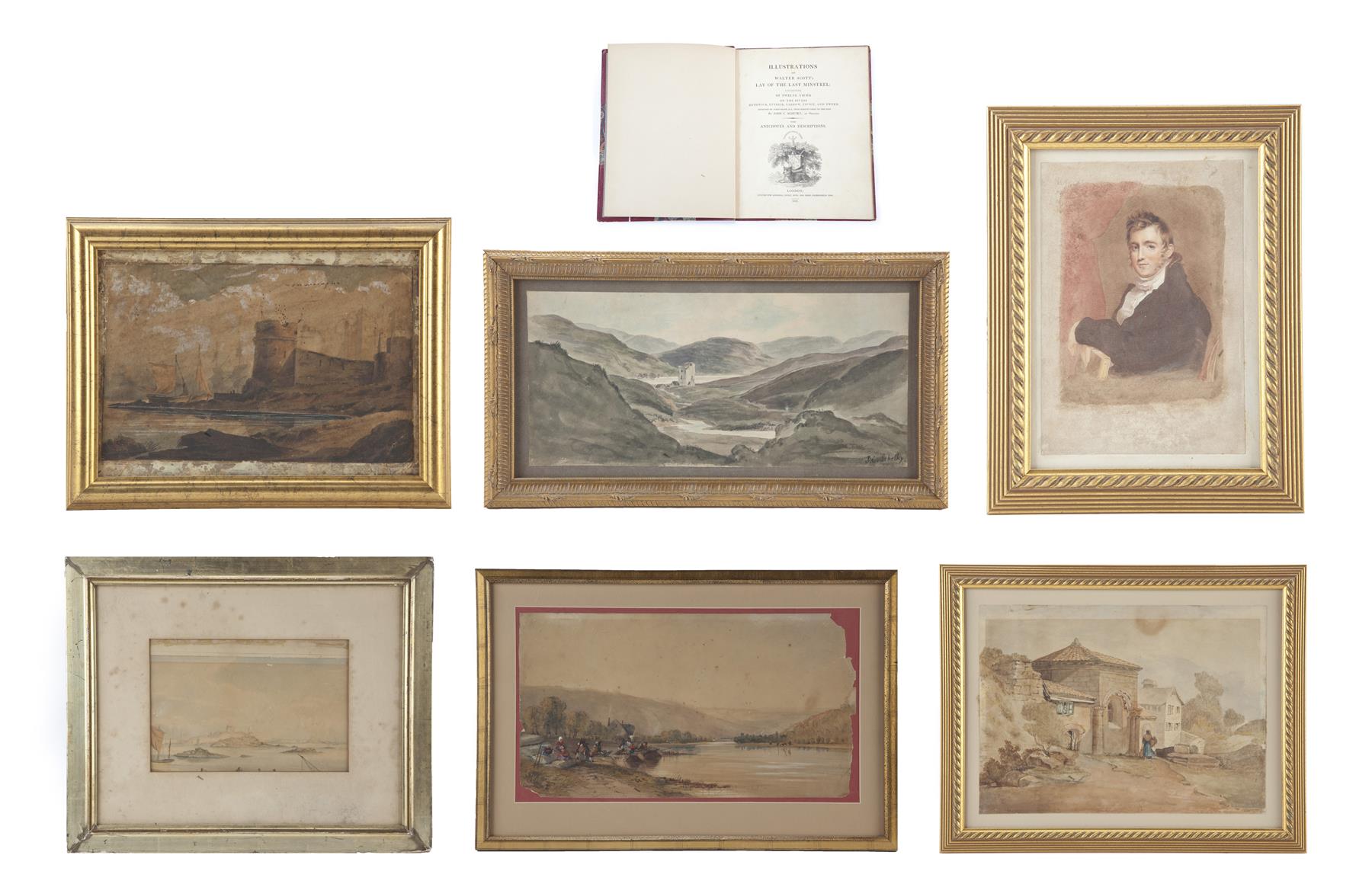 Appraisal: FIVE PAINTINGS BY JOHN CHRISTIAN SCHETKY ENGLAND - Watercolor on